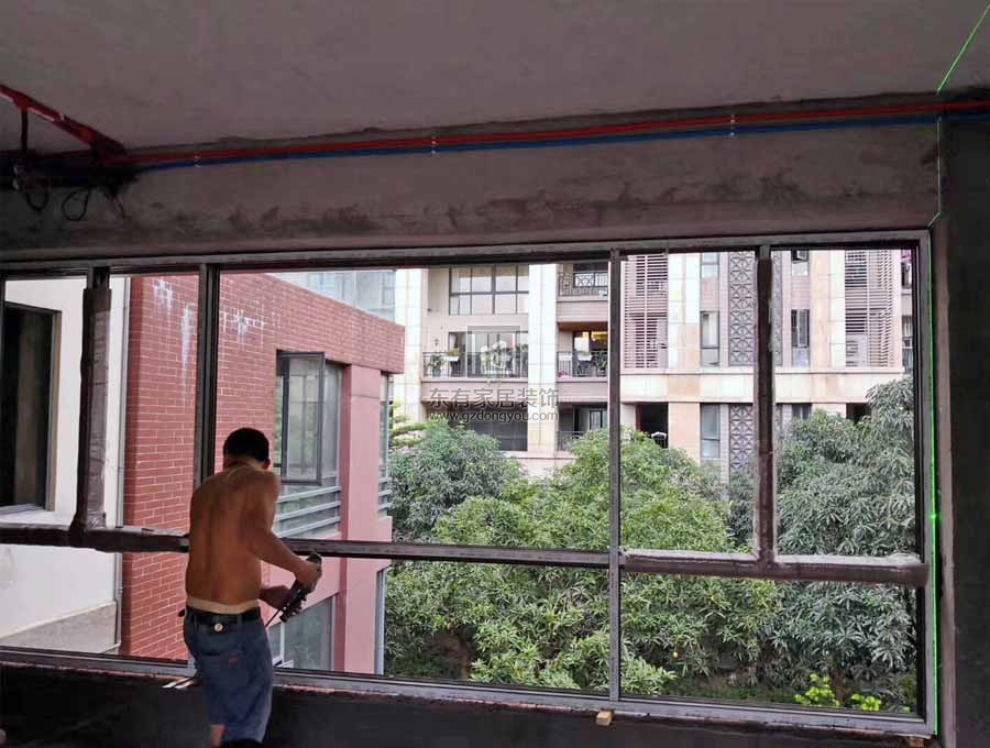 雅居樂劍橋郡國際全屋門窗施工實拍
