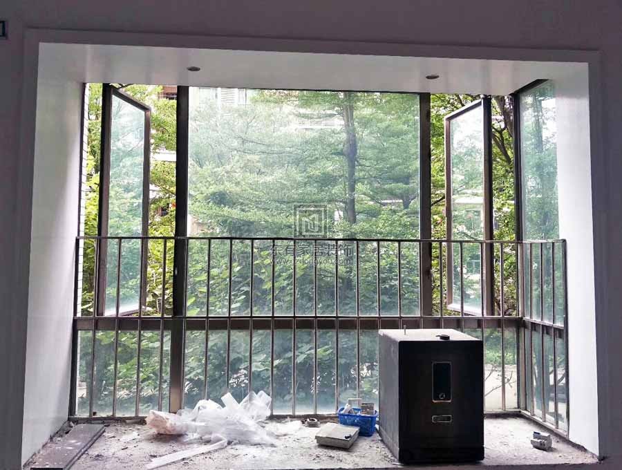 雅居樂劍橋郡國際全屋門窗施工實拍