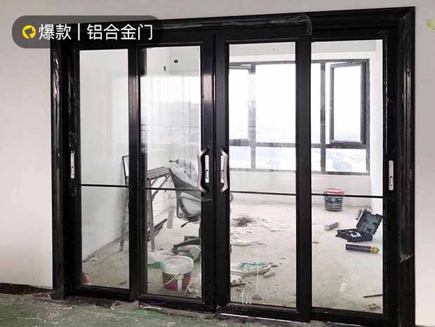 中信金沙水岸斷橋外開推拉門、陽臺斷橋門窗封裝