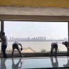 重型斷橋雙色平開窗（內(nèi)白，外木）
