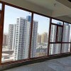重型斷橋雙色平開窗（內(nèi)白，外木）