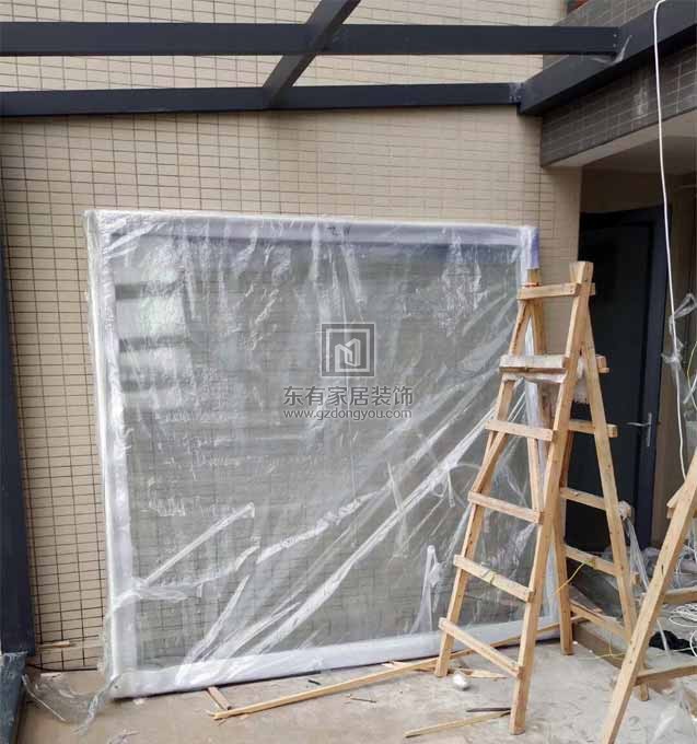 廣州星匯金沙別墅鋁合金玻璃雨棚