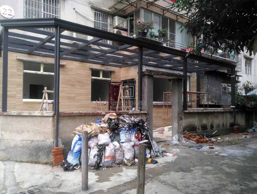 鋁合金玻璃雨棚、陽光板車棚
