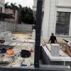 廣州花都別墅全屋鋁合金重型玻璃雨棚，鋁合金窗安裝實拍
