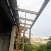 廣州花都別墅全屋鋁合金重型玻璃雨棚，鋁合金窗安裝實拍