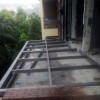 廣州花都別墅全屋鋁合金重型玻璃雨棚，鋁合金窗安裝實拍