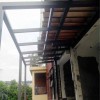 廣州花都別墅全屋鋁合金重型玻璃雨棚，鋁合金窗安裝實拍