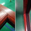 半島碧桂園整棟黃花梨斷橋窗紗一體門窗、重型推拉窗