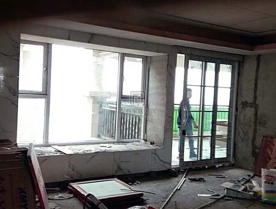 碧桂園鳳凰城全屋外灰內木紋斷橋窗紗一體門窗系列