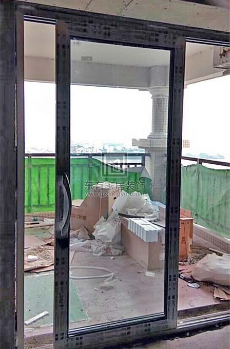 碧桂園鳳凰城全屋外灰內木紋斷橋窗紗一體門窗系列