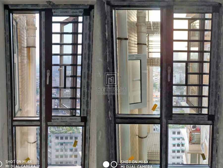 富力廣場北區雙色斷橋窗紗一體平開窗