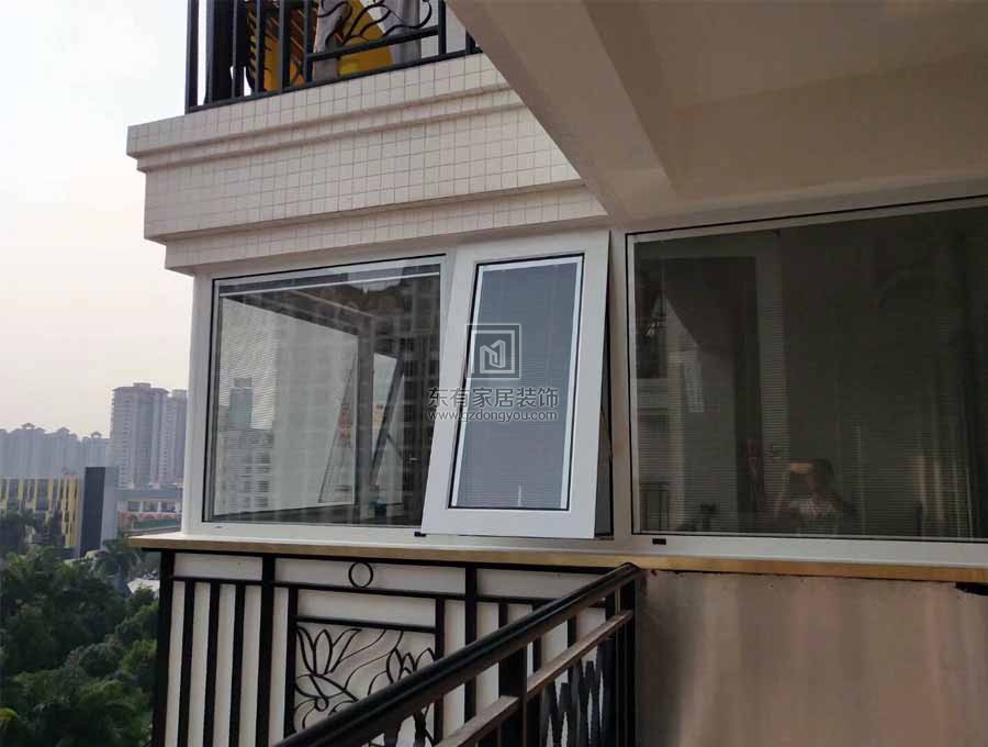 天河美景花園香檳色斷橋窗紗一體全屋項目實拍