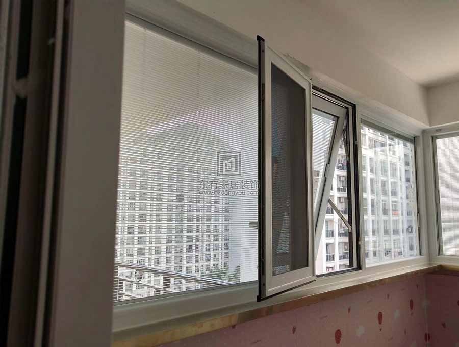 天河美景花園香檳色斷橋窗紗一體全屋項目實拍