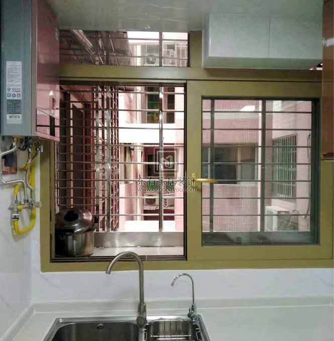 天河美景花園香檳色斷橋窗紗一體全屋項目實拍