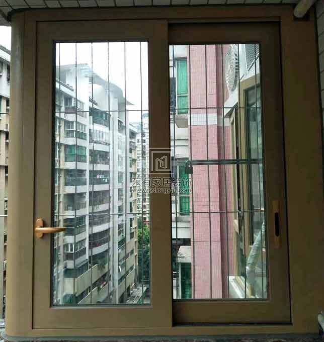 天河美景花園香檳色斷橋窗紗一體全屋項目實拍