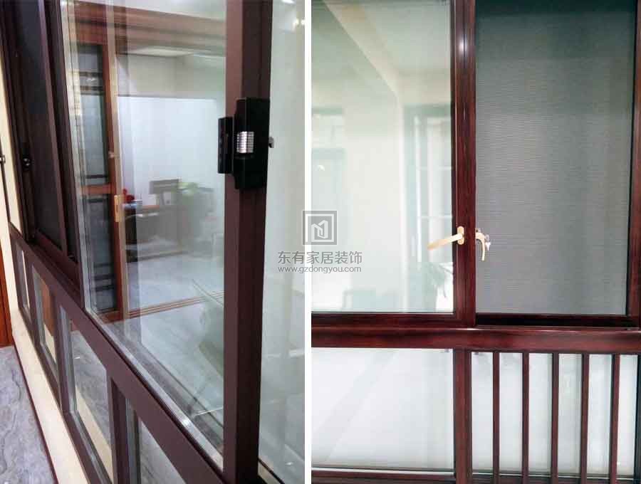 全屋項目、窗紗一體封陽臺、平開窗、推拉門，鋁合金欄桿