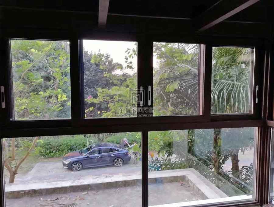 神州半島·島域院斷橋窗紗一體平開窗門窗封陽臺+防盜鋁窗花 MC-195
