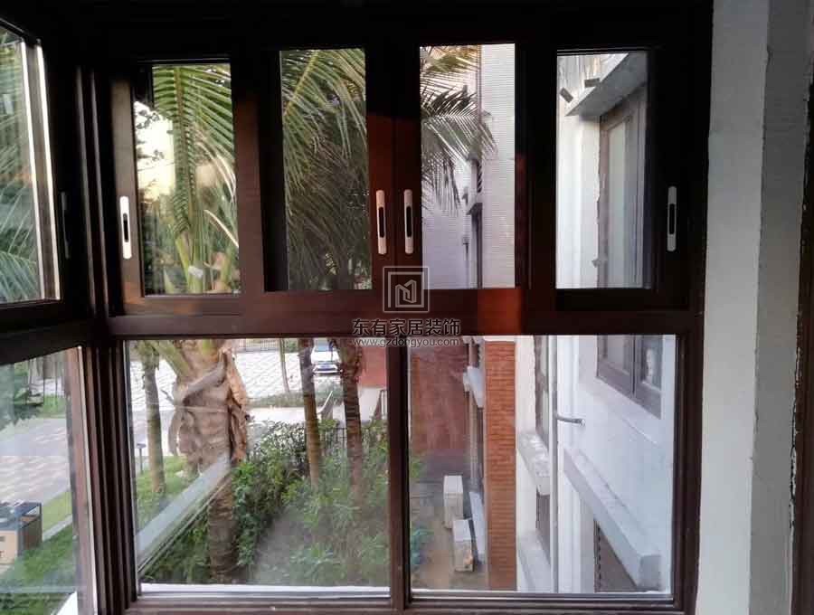 神州半島·島域院斷橋窗紗一體平開窗門窗封陽臺+防盜鋁窗花 MC-195