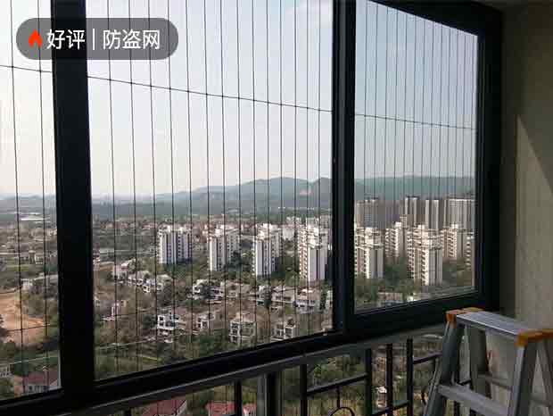 廣州小區高層樓盤隱形防盜網 FDW-038