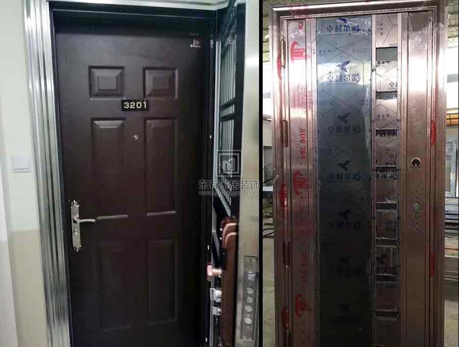 中山金色家園三期不銹鋼防盜門 DM-029