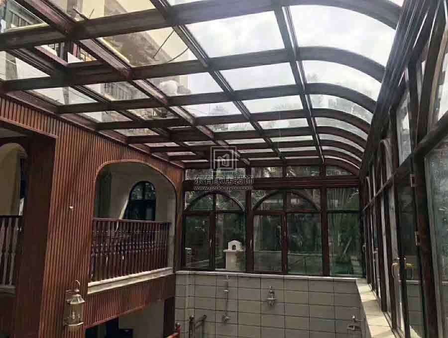 別墅鋁合金陽光板雨棚