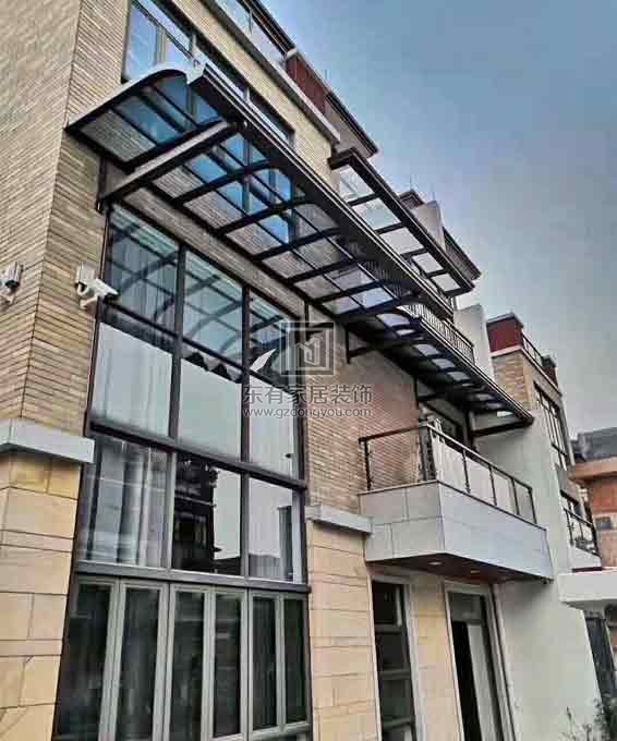 別墅鋁合金陽光板雨棚