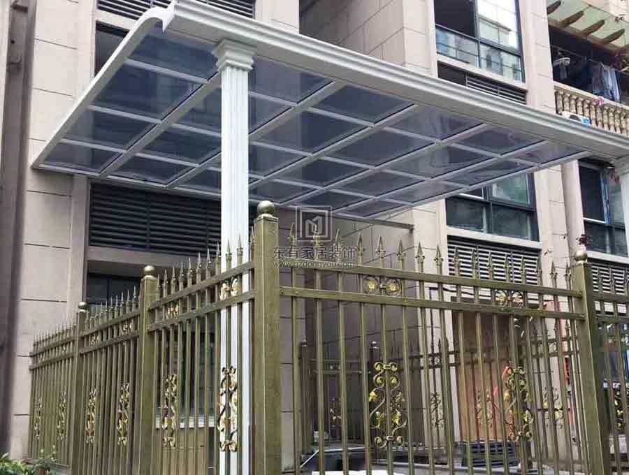 別墅鋁合金陽光板雨棚