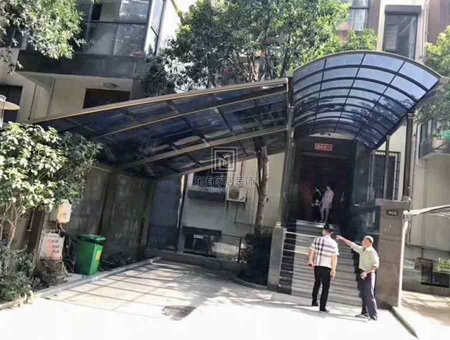 別墅鋁合金陽光板雨棚