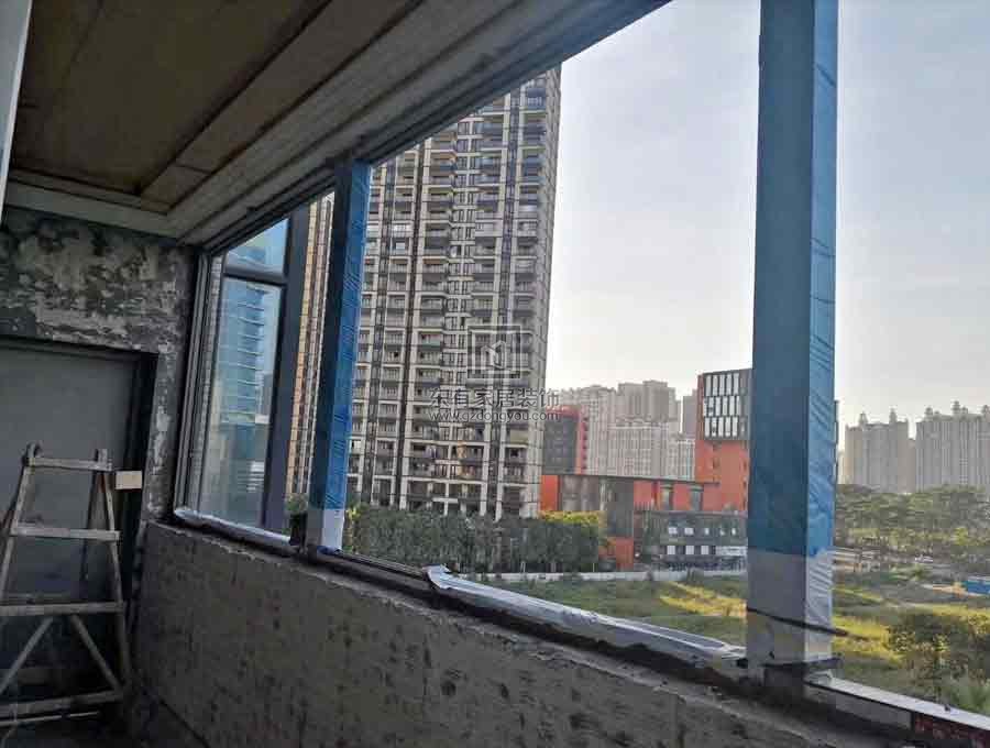 連體別墅陽光房、雨棚、鋁合金門窗項目實拍