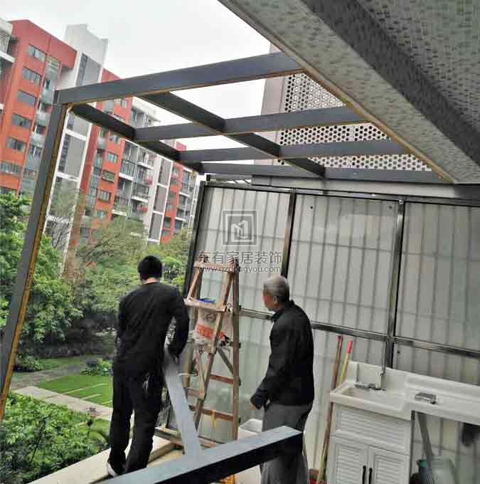 連體別墅陽光房、雨棚、鋁合金門窗項目實拍
