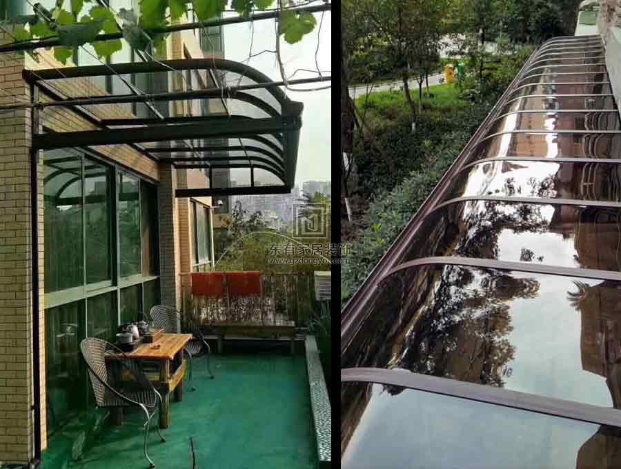 鋁合金陽光板雨棚
