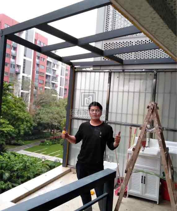 新塘新世界花園陽光房、鋁合金雨棚、陽光板雨棚