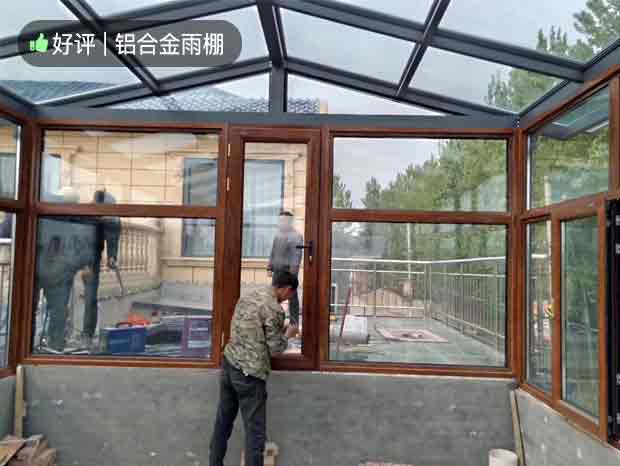 新塘新世界花園陽光房、鋁合金雨棚、陽光板雨棚