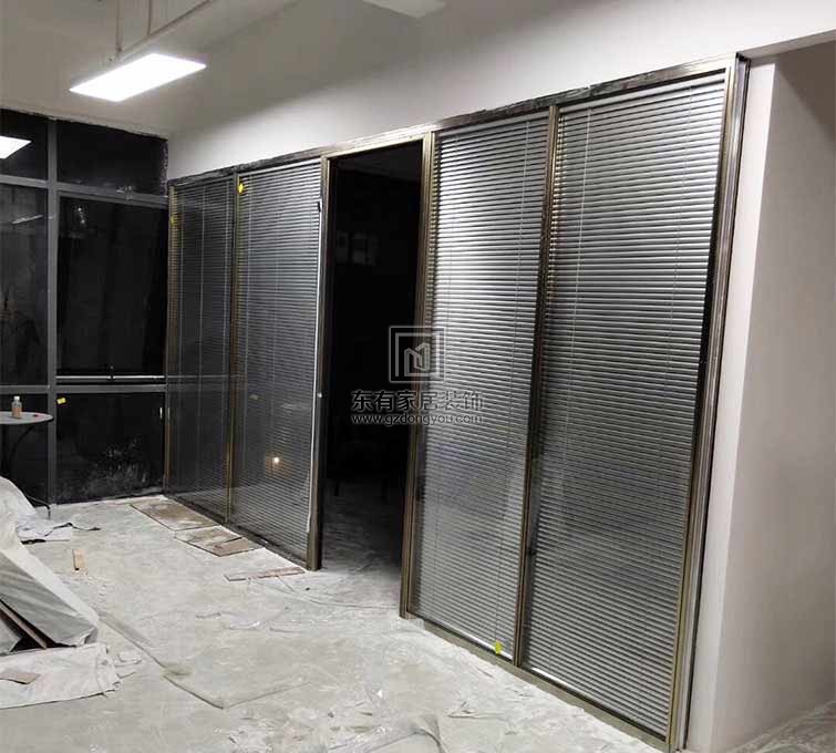 辦公室鋁合金百葉隔斷門