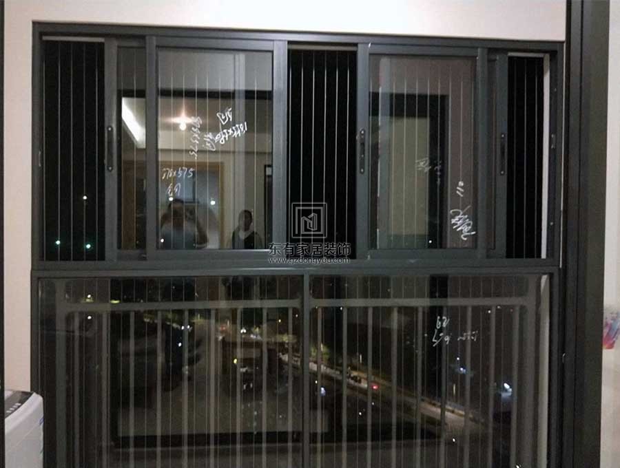 金澤豪庭全屋-隱形防盜網(wǎng)、推拉窗、鋁合金窗花帶紗，豪華三軌推拉門