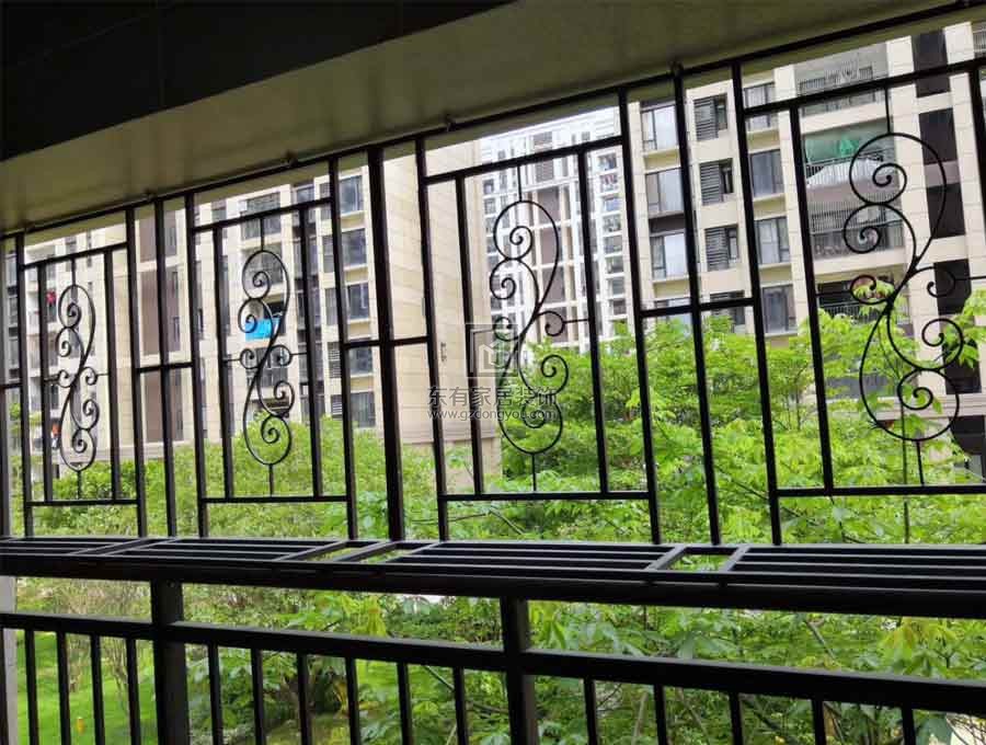山水庭苑鋁合金紗窗、窗花