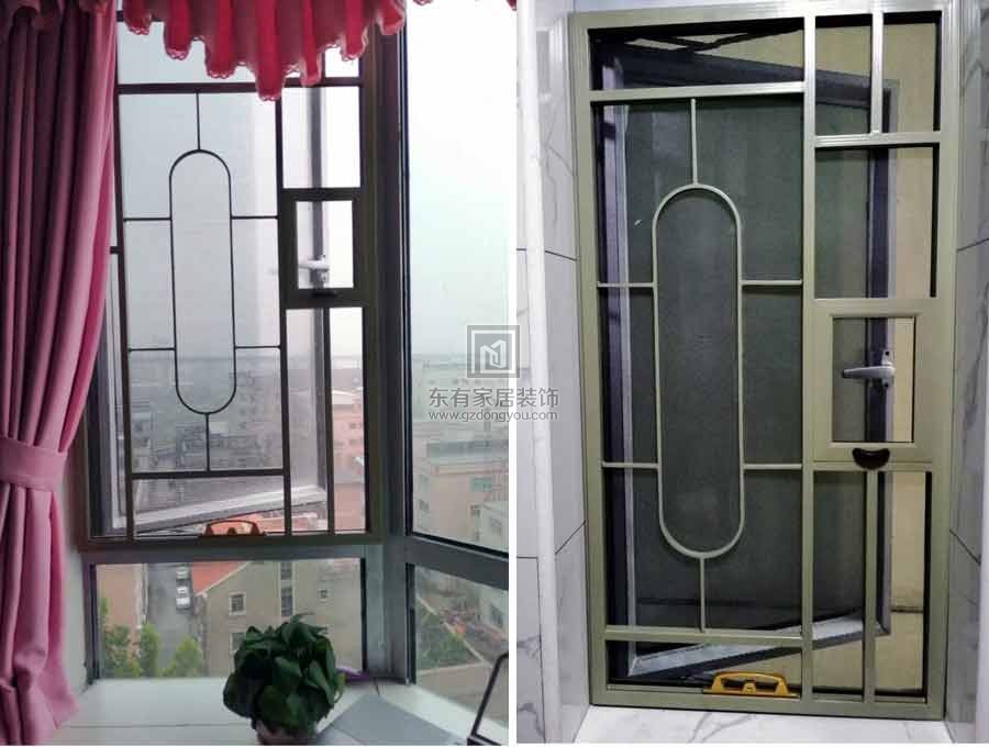 中山金色家園三期李總全屋紗窗和封閉陽臺