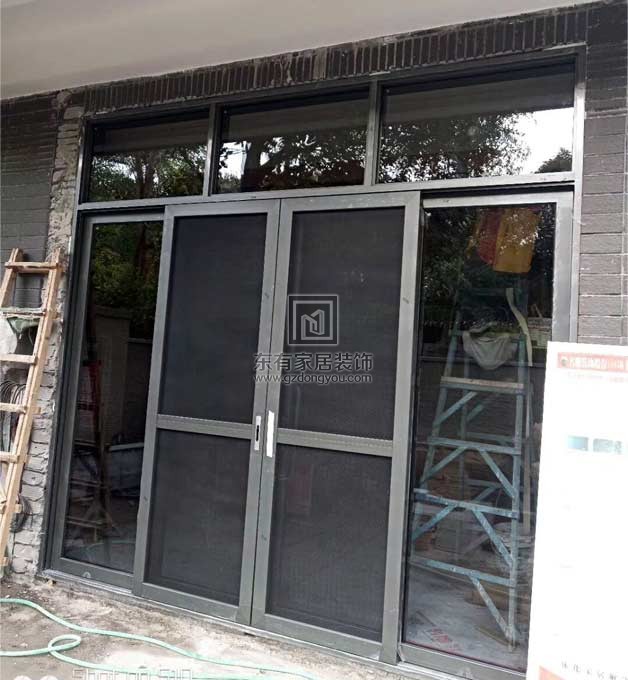 別墅全屋斷橋隔音門窗、重型金剛網(wǎng)紗網(wǎng)推拉門