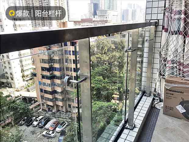 不銹鋼玻璃陽臺欄桿 LG-090