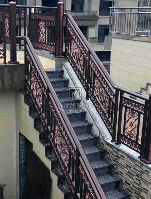 小區鋁藝欄桿-樓梯扶手 LG-093