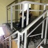 不銹鋼鍍白色樓梯扶手科學城科翔路周先生家不銹鋼烤漆樓梯扶手 FS-073
