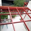 2019別墅鋁合金玻璃雨棚安裝過程實拍