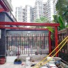 2019別墅鋁合金玻璃雨棚安裝過程實拍