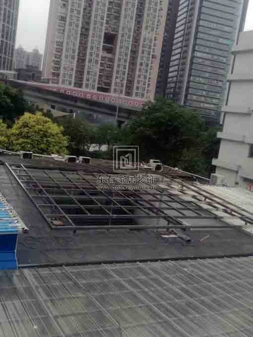樓盤屋面不銹鋼雨棚陽光房及陽光房安裝 YP-040