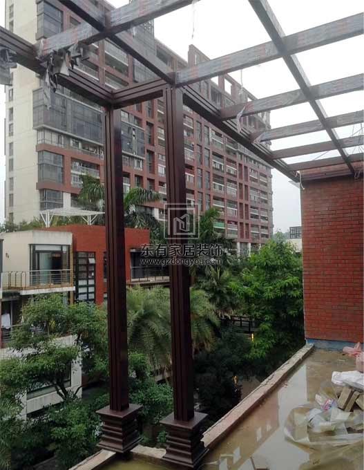 萬科四季花城玻璃雨棚