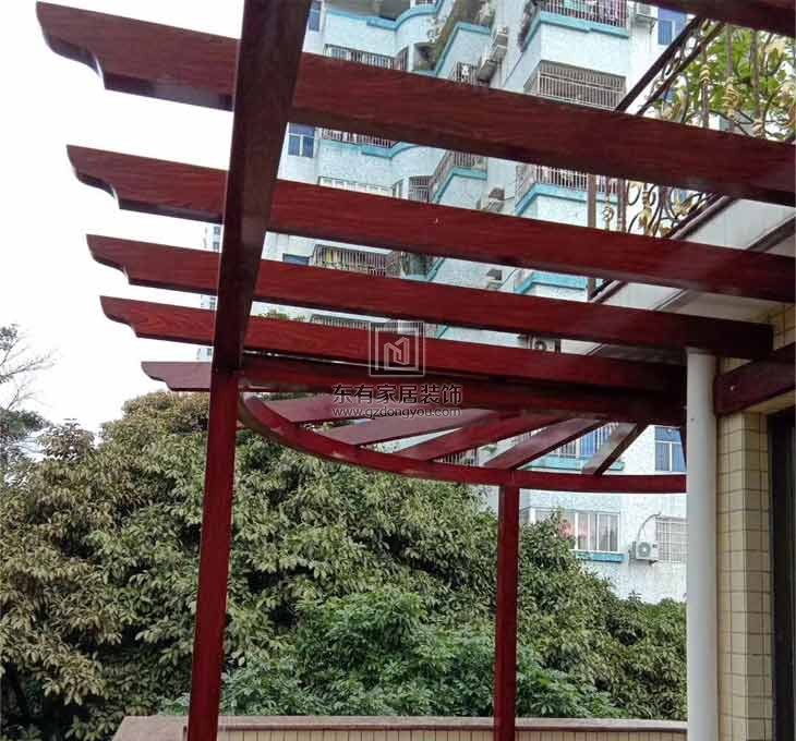 小區鋁合金雨棚葡萄架長廊、八角亭