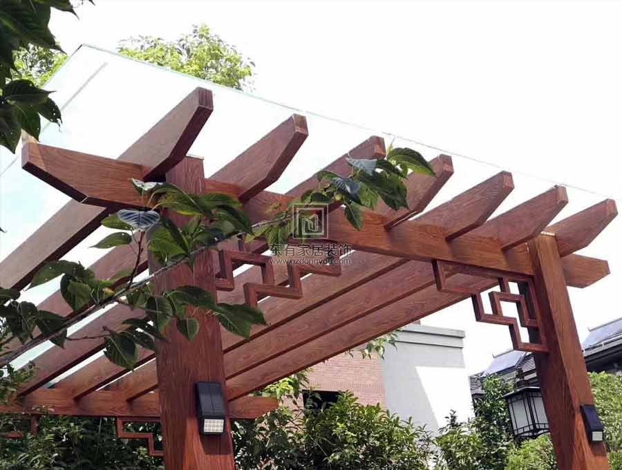 小區鋁合金雨棚葡萄架長廊、八角亭