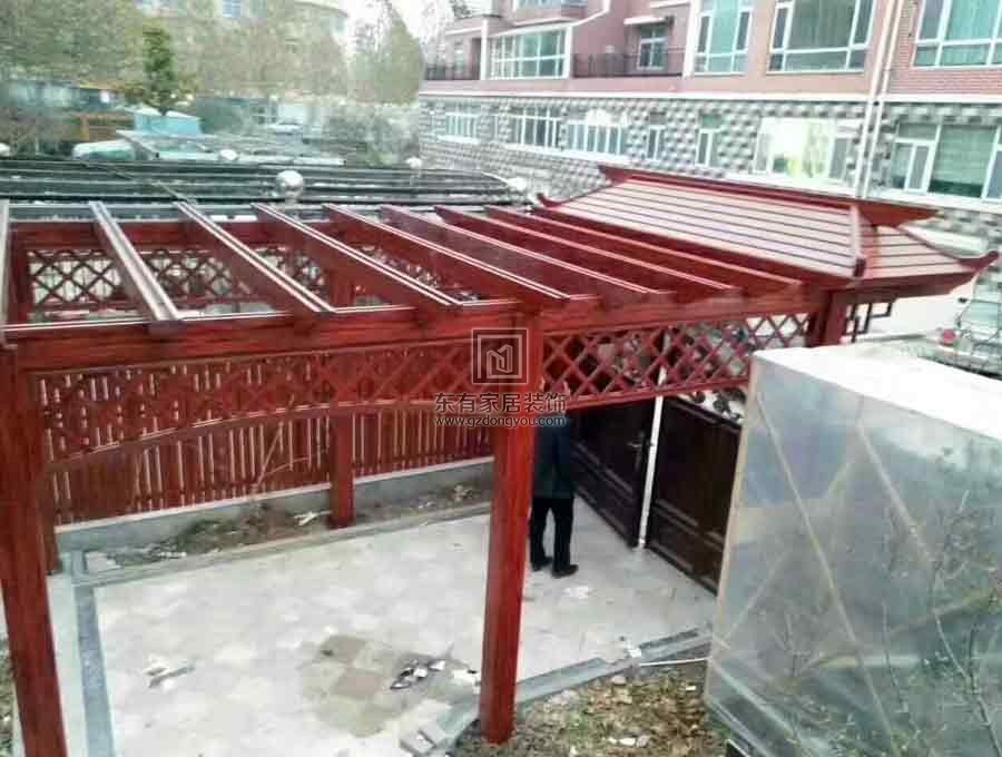 小區鋁合金雨棚葡萄架長廊、八角亭