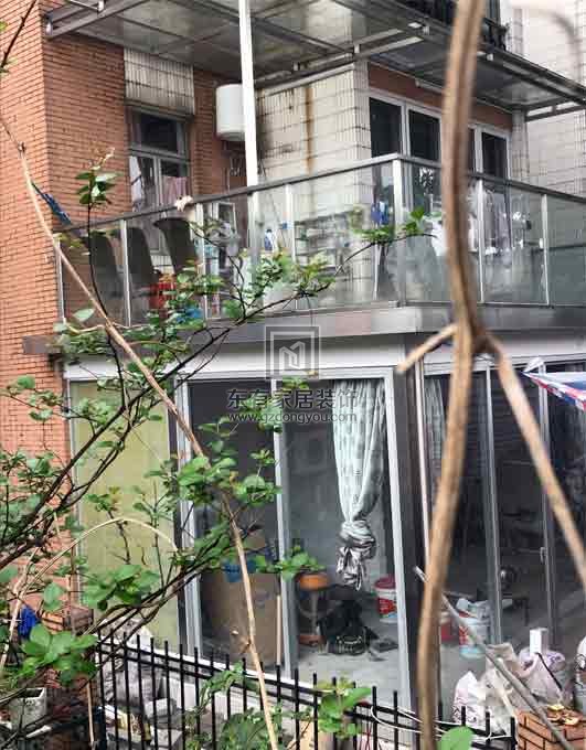 二沙島云景花園鋁合金推拉門，不銹鋼玻璃欄桿、雨棚