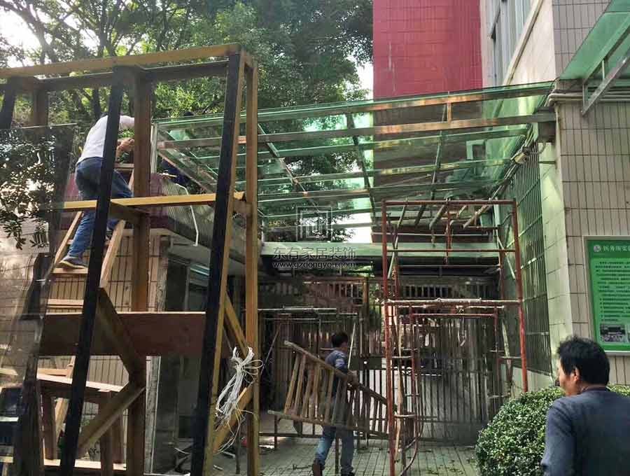 偉倫體育運動學校不銹鋼雨棚
